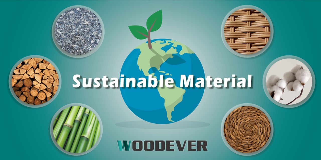 WOODEVER Mobilier d'extérieur fournit des matières premières durables pour la fabrication de meubles et offre plus de choix aux clients en réponse à la tendance mondiale de protection de l'environnement.