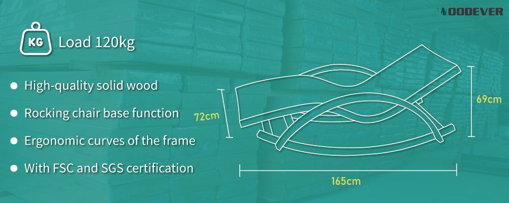 WOODEVER outdoor furniture lounger size