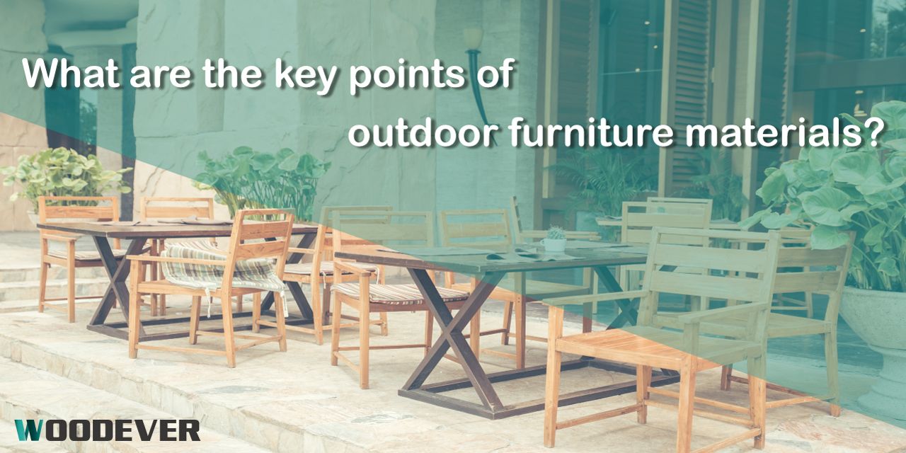 WOODEVER outdoor furniture is made of solid wood