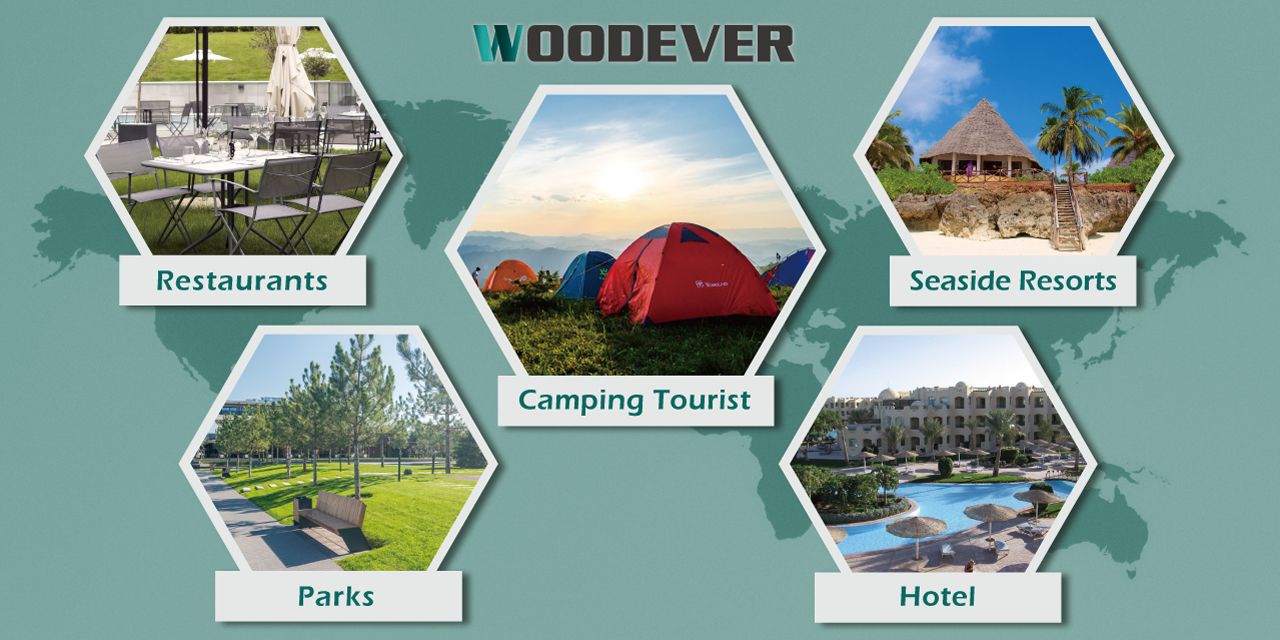 WOODEVER outdoor hammock application industry.